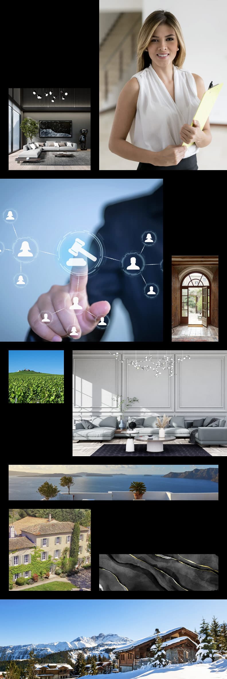 Vente interactive dans l'immobilier de luxe