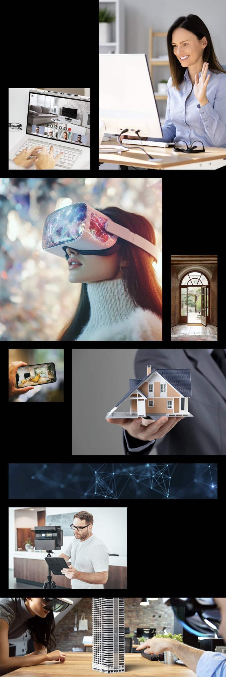 Visite virtuelle dans une propriété de luxe